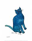 Andy Warhol One Blue Pussy painting
